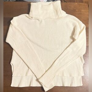 Anthropologie Cream Cowl Neck Sweater